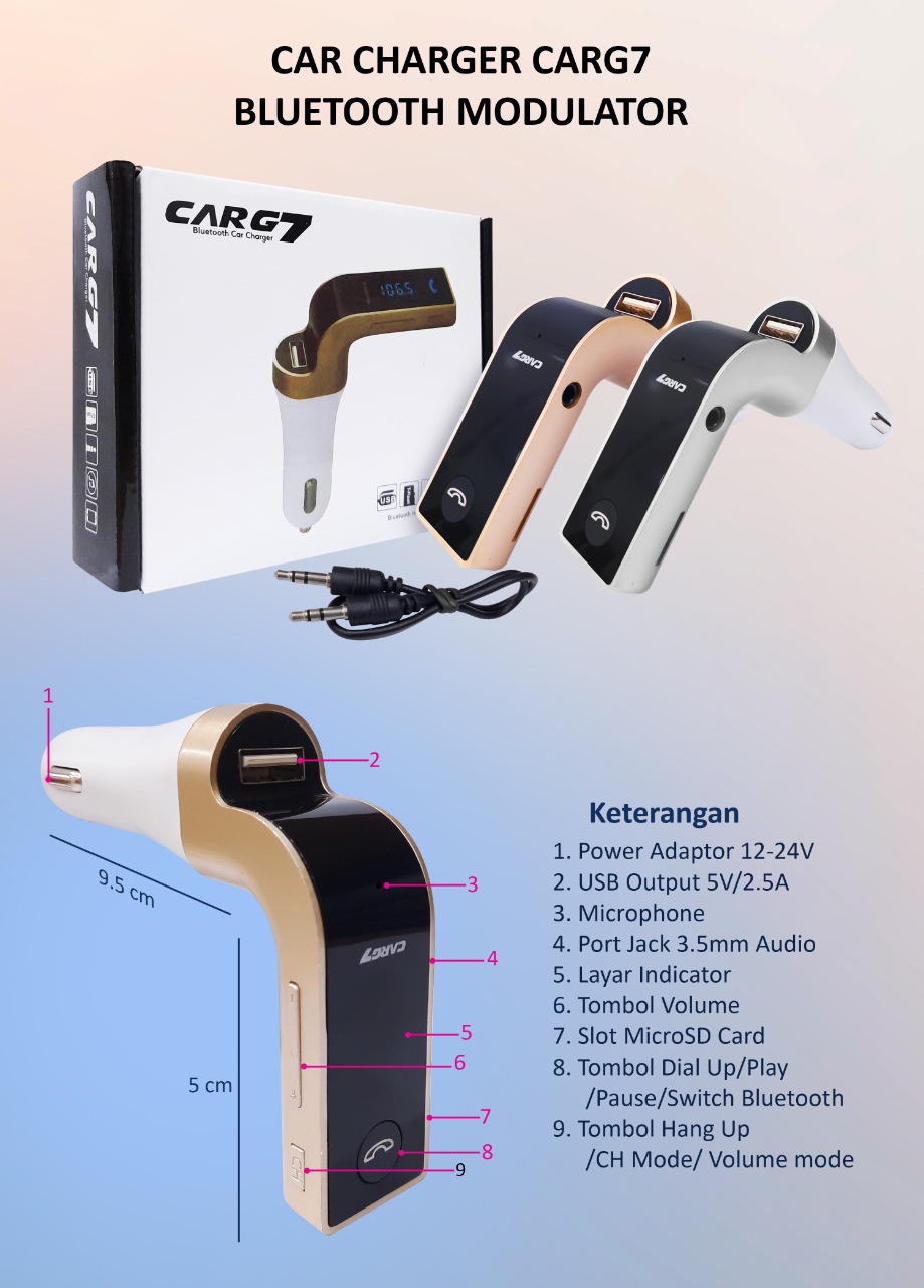 SAVER BLUETOOTH MODULATOR CAR G7
